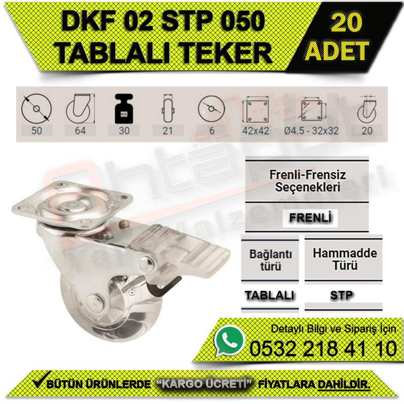 DKF 02 STP 050 TABLALI FRENLİ ŞEFFAF TEKER (20 ADET)